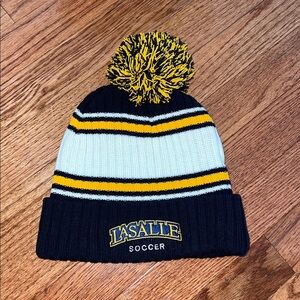 Outdoor Cap Company La Salle University Soccer Yellow Blue Winter Beanie Unisex